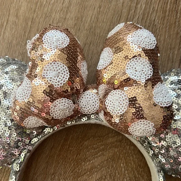 Disney Parks Minnie Mouse Ears Classic Polka Dot Sequin Headband - Picture 2 of 13